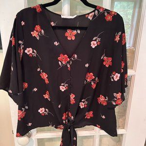 Cute front tie blouse